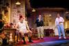Damian Williams (Tommy Cooper), Bob Golding (Eric Morecambe) and Simon Cartwright (Bob Monkhouse) in The Last Laugh.