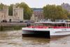 The Tower of London River Tour boat, the Silver Raven, is welcomed to London by Governor of the Tower and Yeoman Gaoler © Historic Royal Palaces