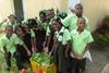 School children during Fred Olsen Lucia School Caribbean voluntourism tour