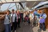 Group on top deck of Cutty Sark
