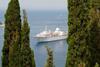 Voyages to Antiquity's Aegean Odyssey ship at sea