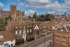 St Albans cathedral and street in Hertfordshire