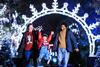 Christmas at Kew - a couple with a child