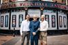 Andre Portasio, Jonathan Harvey & Danny Beard outside the Royal Vauxhall Tavern to promote the new Lily Savage play.