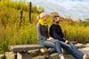 A couple admire the scenery at Eden Project in Cornwall