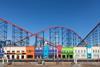 Blackpool promenade offers a colourful view