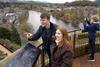 People on the roof terrace of Inverness Castle