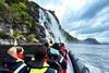 Guests taking in views of Lysefjord & Pulpit Rock on board a RIB