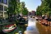 A waterway in Amsterdam