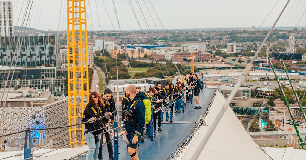 O2 Group Up at The O2 Group Climbs: Team Building Over London | Group Leisure ...