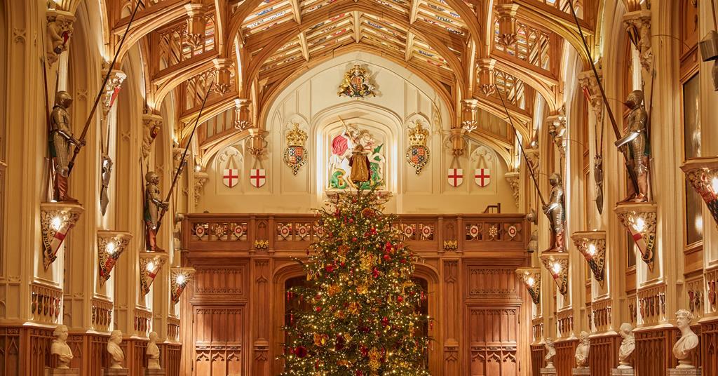 In Pictures: Stunning Christmas Trees Arrive At Top English Castles 