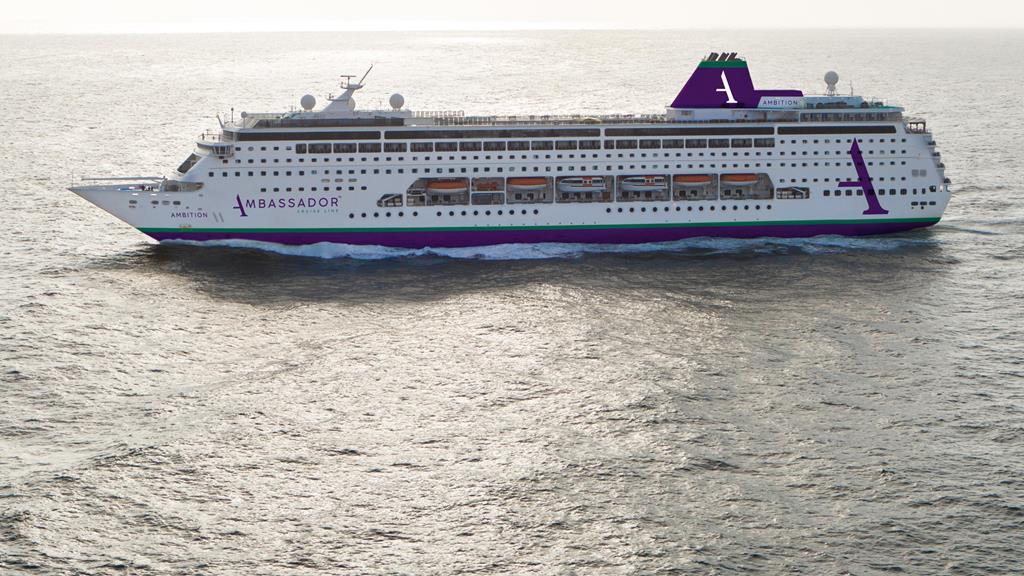 On board Ambassador Cruise Line’s Ambition for Newcastle launch