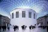 A view of the iconic Great Court at the British Museum in London.