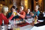 A group celebrate a Christmas drink at Warner Leisure Hotel's Thoresby Hall