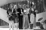 ABBA winning the 1974 Eurovision Song Contest