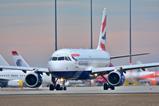 British Airways plane on runway