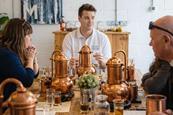 People around the table drinking rum