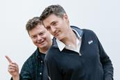 Director Anthony Banks in rehearsals with Tom Chambers for Inspector Morse - House of Ghosts