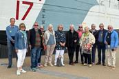 Members of The Arts Society Cranleigh during their trip to The D-Day Story, Portsmouth