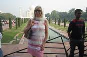 Olivia Goodfellow at the Taj Mahal