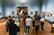 Group tour of the National Gallery in London