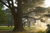 Megalosaurus sculpture in the gardens of Blenheim Palace