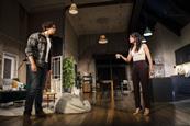 Nathaniel Curtis as Sam and Charlene Boyd as Lauren in the 2:22 A Ghost Story UK Tour