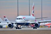British Airways plane on runway