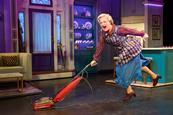 Cast members of Mrs. Doubtfire the musical see on stage in London