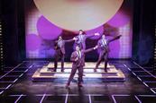 Singers on stage for The Drifters Girl musical