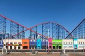 Blackpool promenade offers a colourful view 