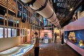 Inside the new museum space at Bristol Dockyard