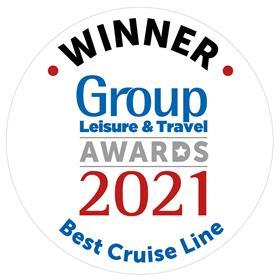 Group Leisure & Travel Awards Best Cruise Line Winner logo 2021 for Fredl. Olsen Cruise Lines
