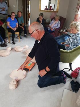 Sawbridgeworth U3A learning life-saving skills