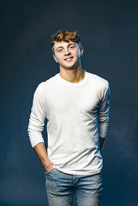 Sam Tutty, actor performing role of Evan Hansen in the West End run 2019