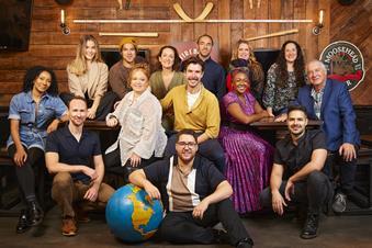 The UK touring cast of Come From Away.