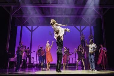 Iconic lift in Dirty Dancing at the Dominion Theatre