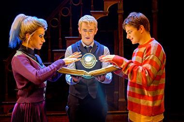 Delphi (Sophie Matthew), Scorpius (Kai Spackman), Albus (Joshua Sullivan) in Harry Potter and the Cursed Child