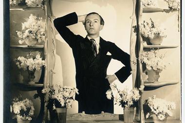 An image of photographer Cecil Beaton on display at the National Portrait Gallery