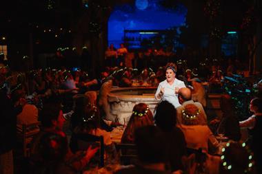 Sam Bailey performs during Mamma Mia! The Party