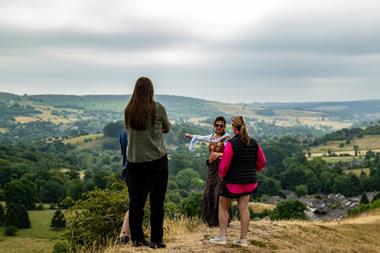 Group tour in the peak district