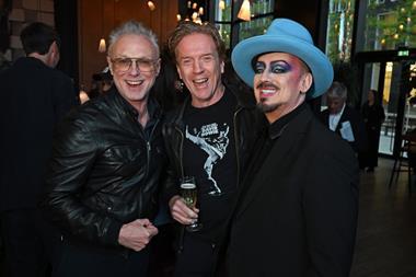 Gary Kemp, Damian Lewis and Boy George pose for photo