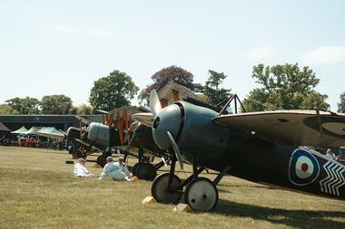 Aircraft lined up on the airfield at Season Premiere 2025
