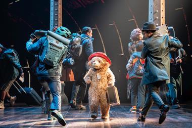 Paddington on stage in Paddington The Musical