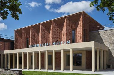 An exterior of the Shoemakers Museum