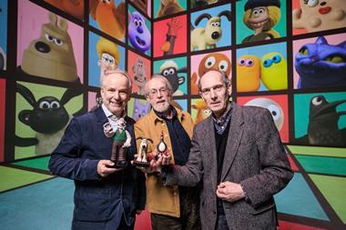 Aardman founders, Nick Parkes, Peter Lords and David Sproxton at Lightroom Kings Cross.
