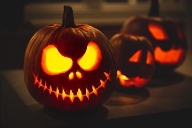 Pumpkins at Halloween