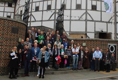 GTOs outside Shakespeare's Globe on a 2018 RC trip