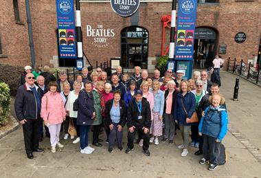 RBSNW Pensioners Social Group on a Liverpool guided walk