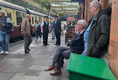 Members of Lincoln Retirees Group at Great Central Railway